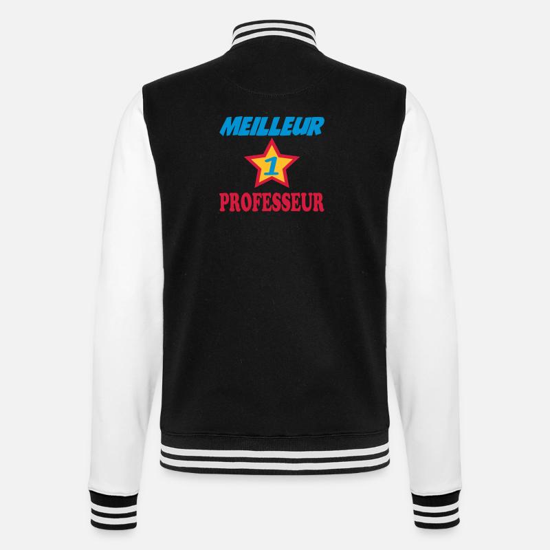 Meilleur PROFESSEUR - Veste Teddy - noir/blanc