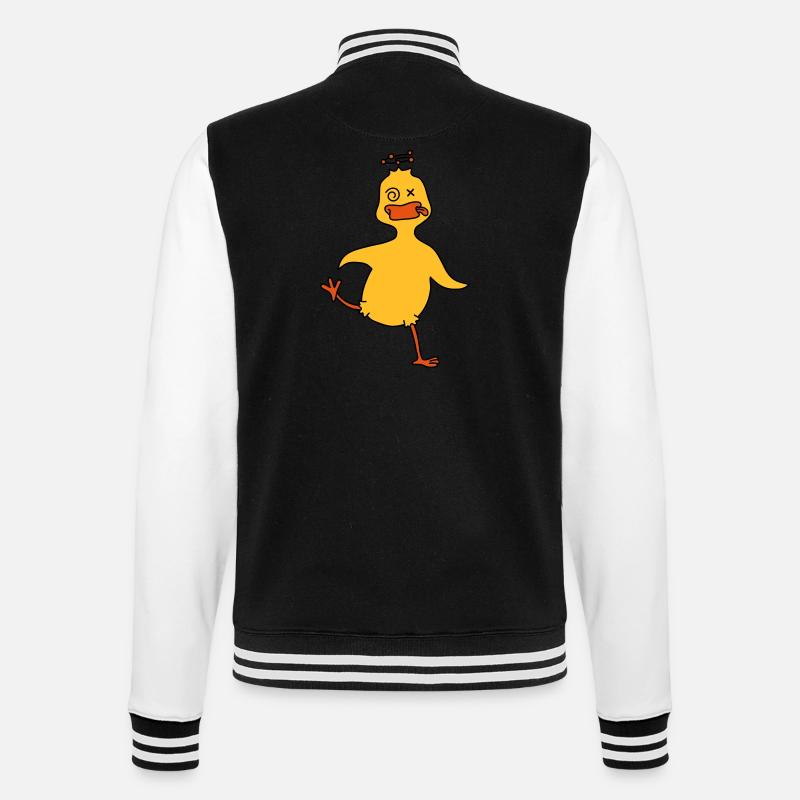 Drunken Duck - Veste Teddy - noir/blanc
