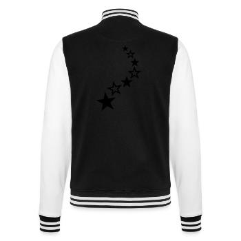 Sterne - College-Sweatjacke - Schwarz/Weiß - Hinten - Marisol (170cm)