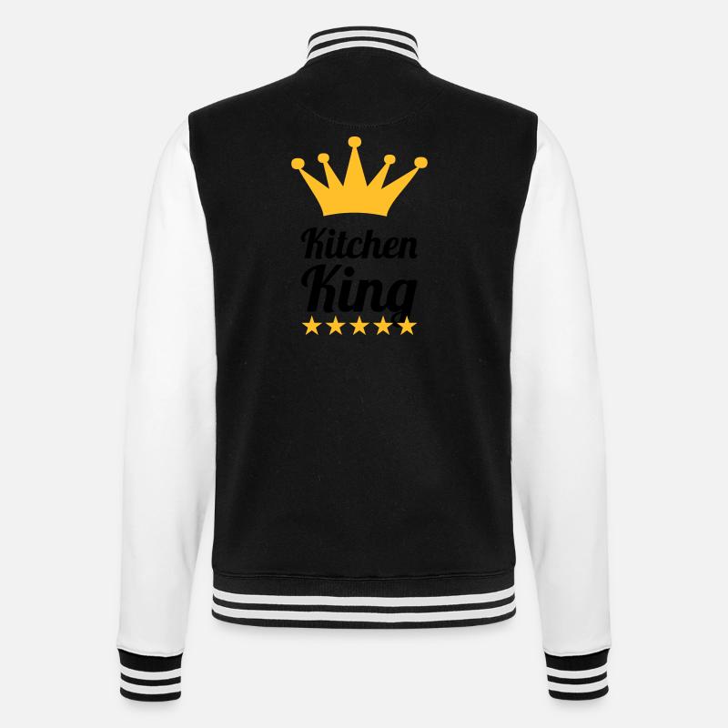 Kitchen King - Veste Teddy - noir/blanc