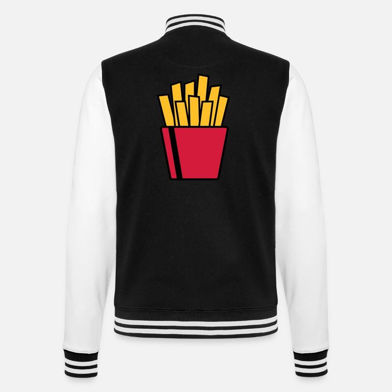 Frites - Veste Teddy - noir/blanc