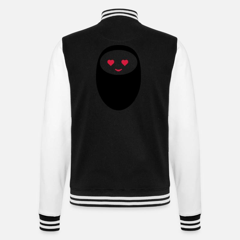 roboter_froehlich_02 - College-Sweatjacke - Schwarz/Weiß