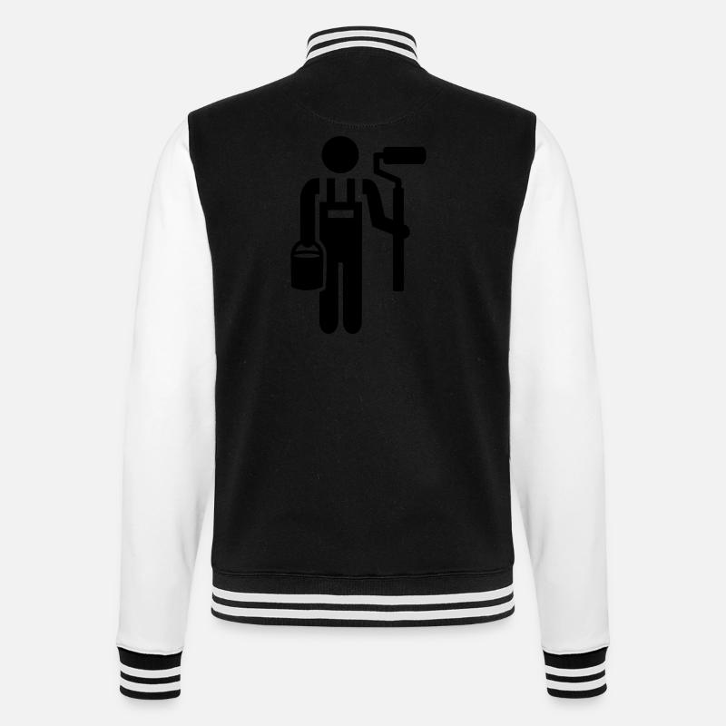 Painter - College Sweat Jacket - black/white