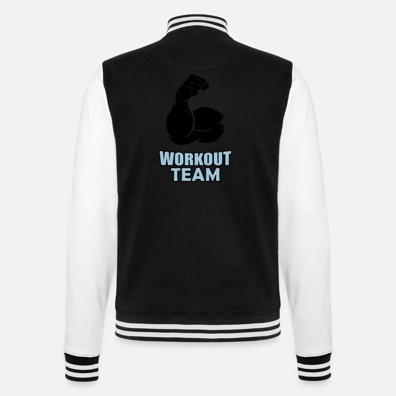 workout team 02 - College-Sweatjacke - Schwarz/Weiß