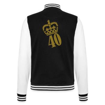 Geburtstag - College-Sweatjacke - Schwarz/Weiß - Hinten - Marisol (170cm)