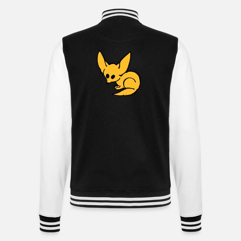 Fennec fox - College Sweat Jacket - black/white