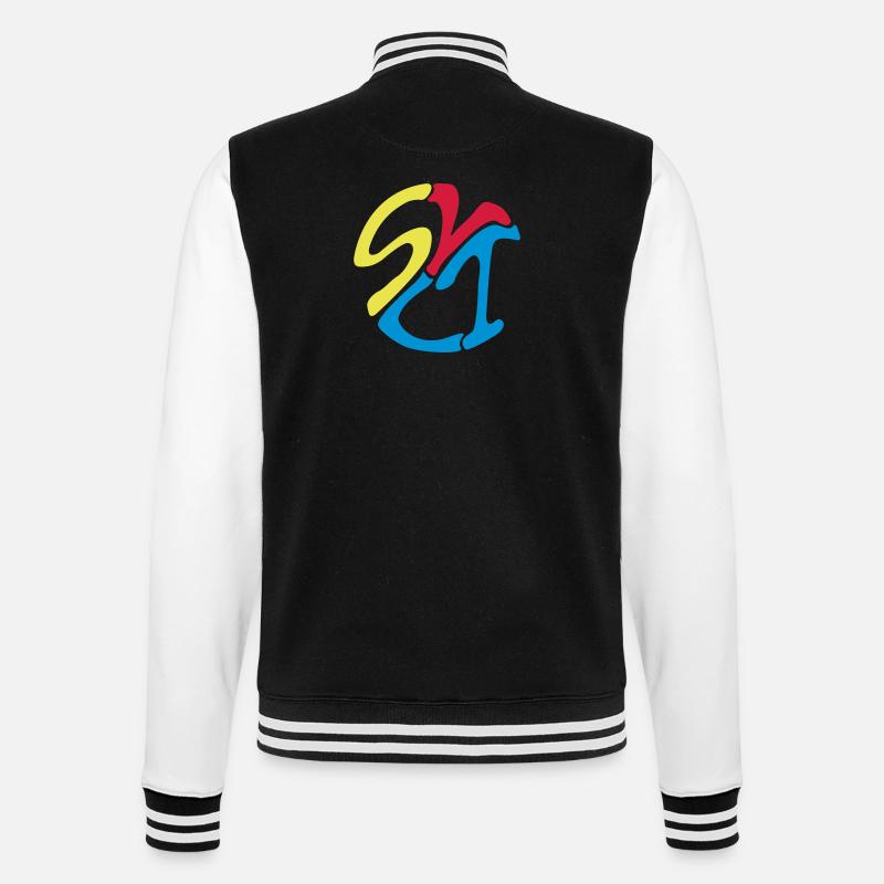 Sylt_farbe - College-Sweatjacke - Schwarz/Weiß