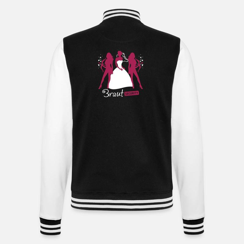 Braut Security 2C - College-Sweatjacke - Schwarz/Weiß