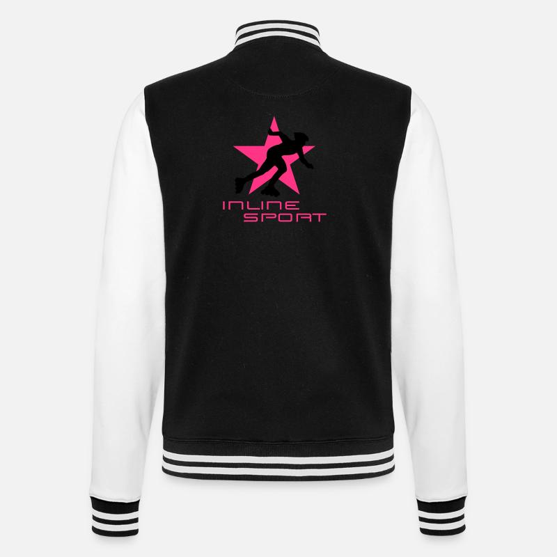 inliner_092011_b_2c - College-Sweatjacke - Schwarz/Weiß