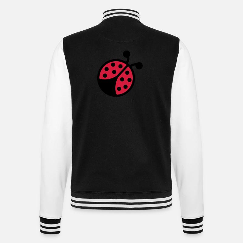 Marienkäfer - College-Sweatjacke - Schwarz/Weiß