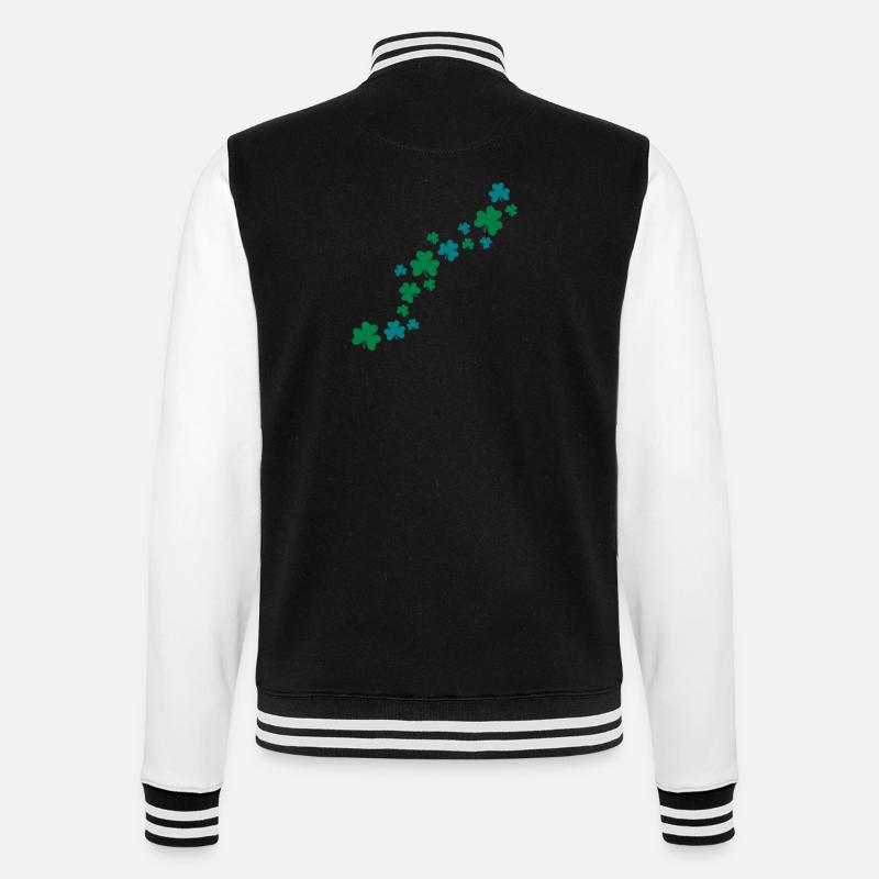 Shamrocks - College-Sweatjacke - Schwarz/Weiß