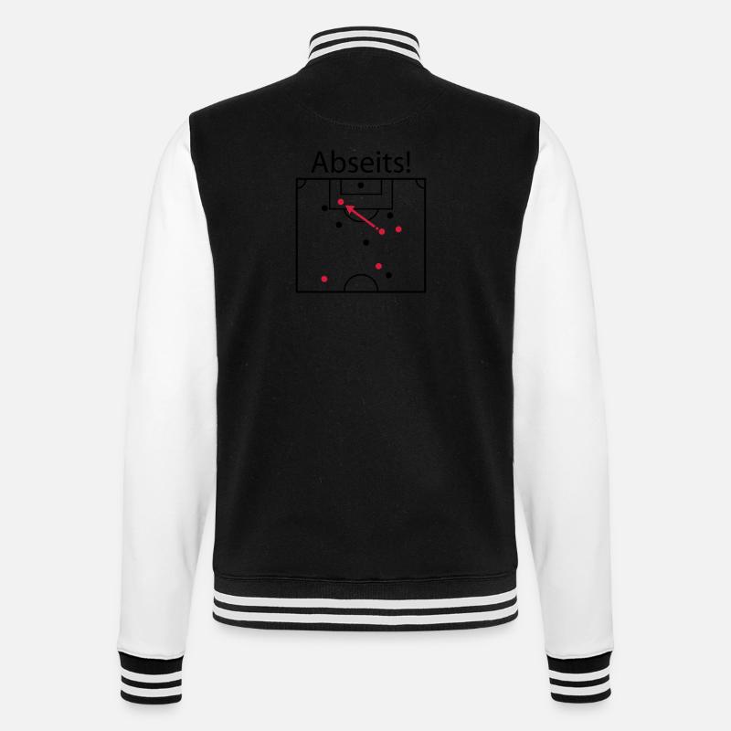 Offside Statement - College Sweat Jacket - black/white
