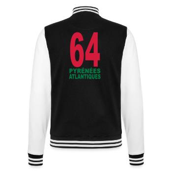 Pyrénées-Atlantiques 64 - Veste Teddy - noir/blanc - Dos - Marisol (170cm)