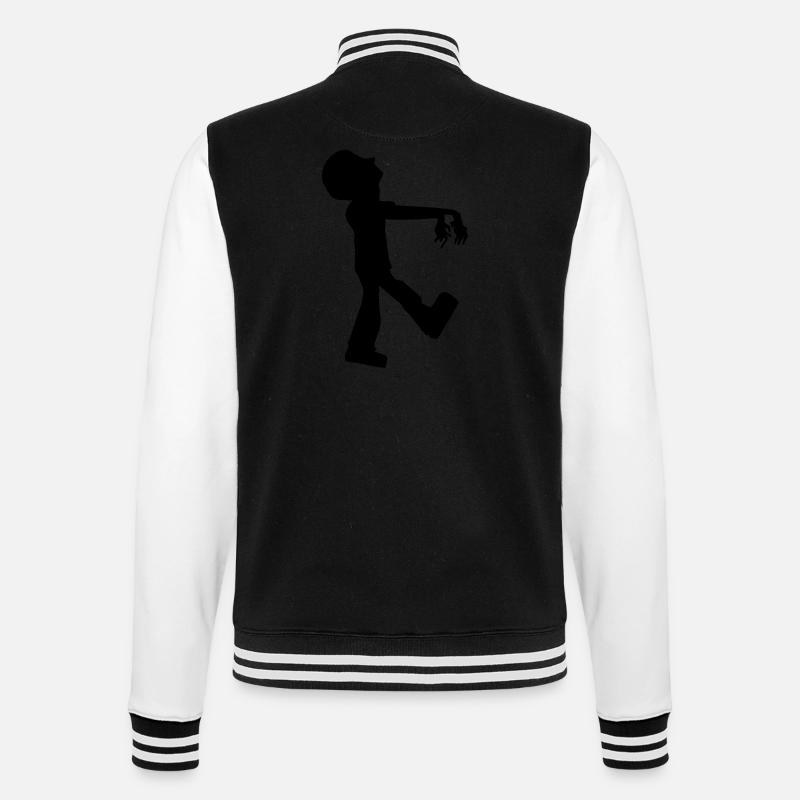 Zombie - College Sweat Jacket - black/white