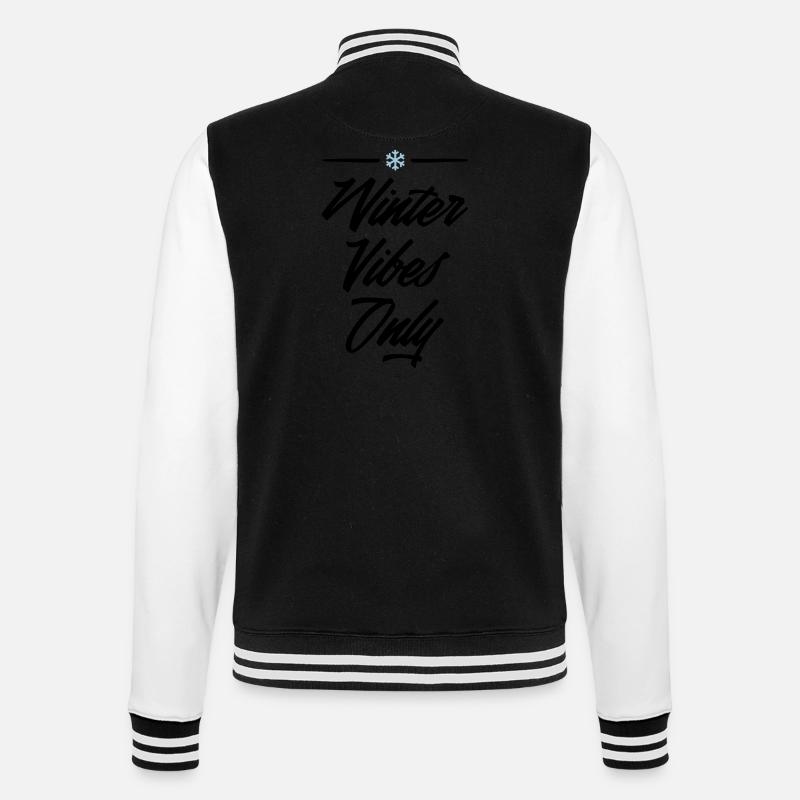 winter vibes only 2 - College-Sweatjacke - Schwarz/Weiß