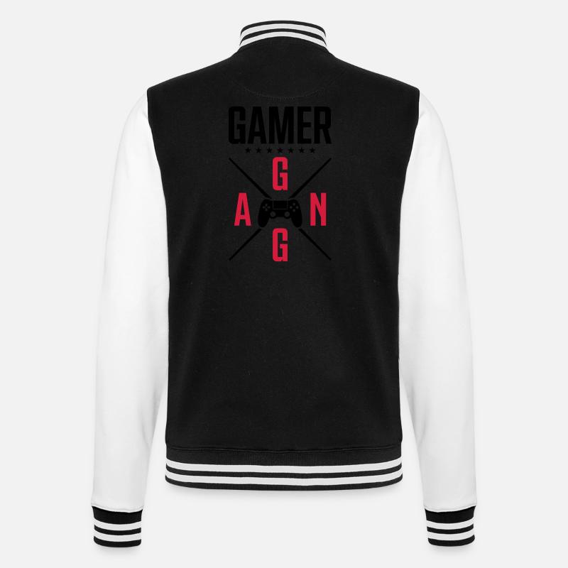 Gamer Game Controller Team - College Sweat Jacket - black/white
