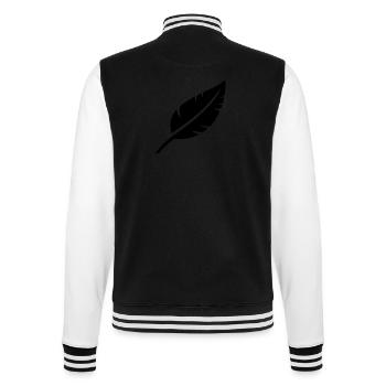 Feather - College Sweat Jacket - black/white - Back - Marisol (170cm)