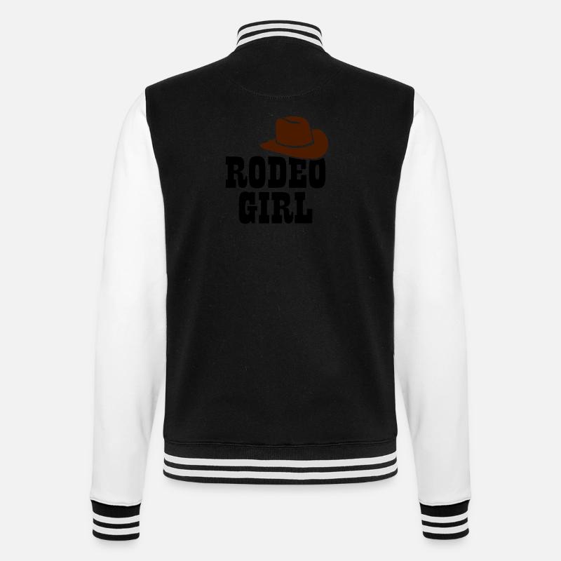 Rodeo - College-Sweatjacke - Schwarz/Weiß