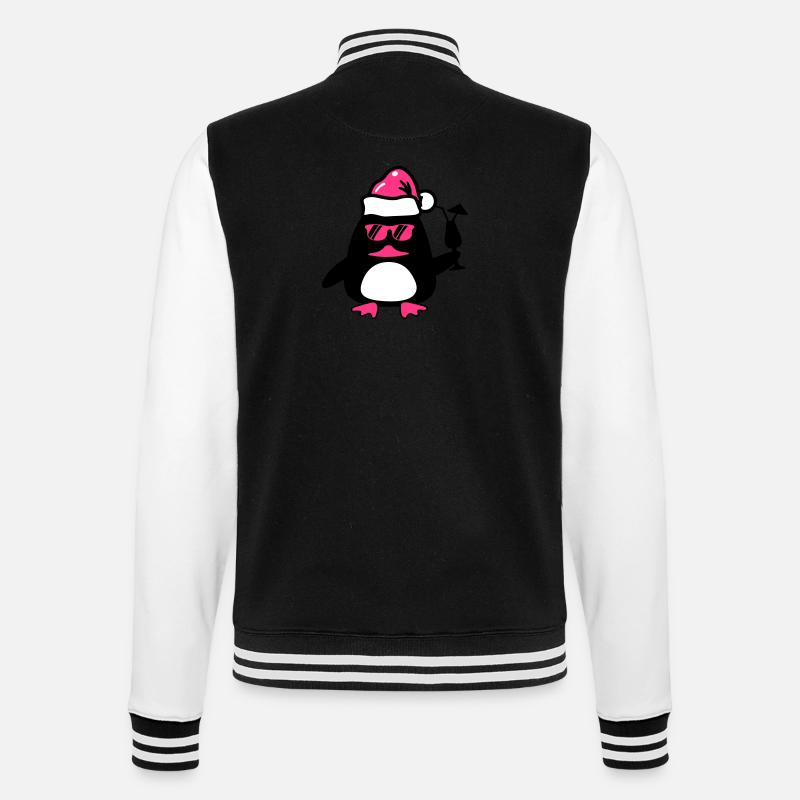 Noël du canard de plage - Veste Teddy - noir/blanc