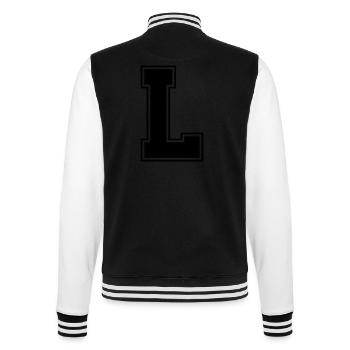 l_symbol - College-Sweatjacke - Schwarz/Weiß - Hinten - Marisol (170cm)