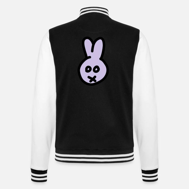 Bunny 2c - College-Sweatjacke - Schwarz/Weiß