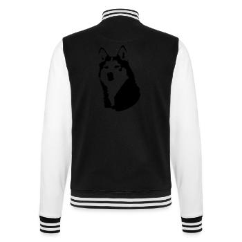 Husky - College-Sweatjacke - Schwarz/Weiß - Hinten - Marisol (170cm)