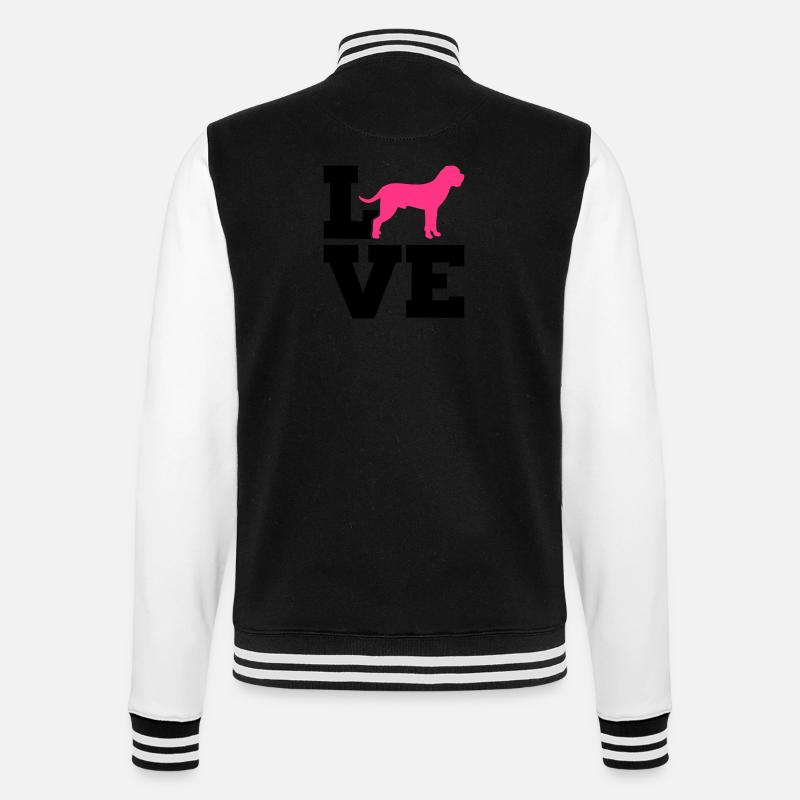 Cane Corso - College Sweat Jacket - black/white