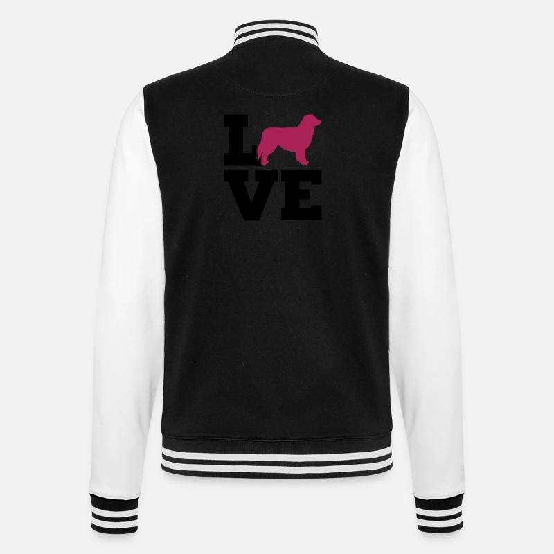 Australian shepherd - Veste Teddy - noir/blanc