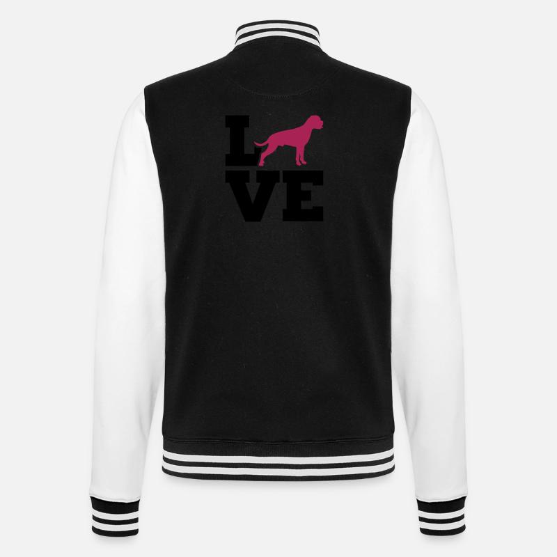 Boxer - College Sweat Jacket - black/white