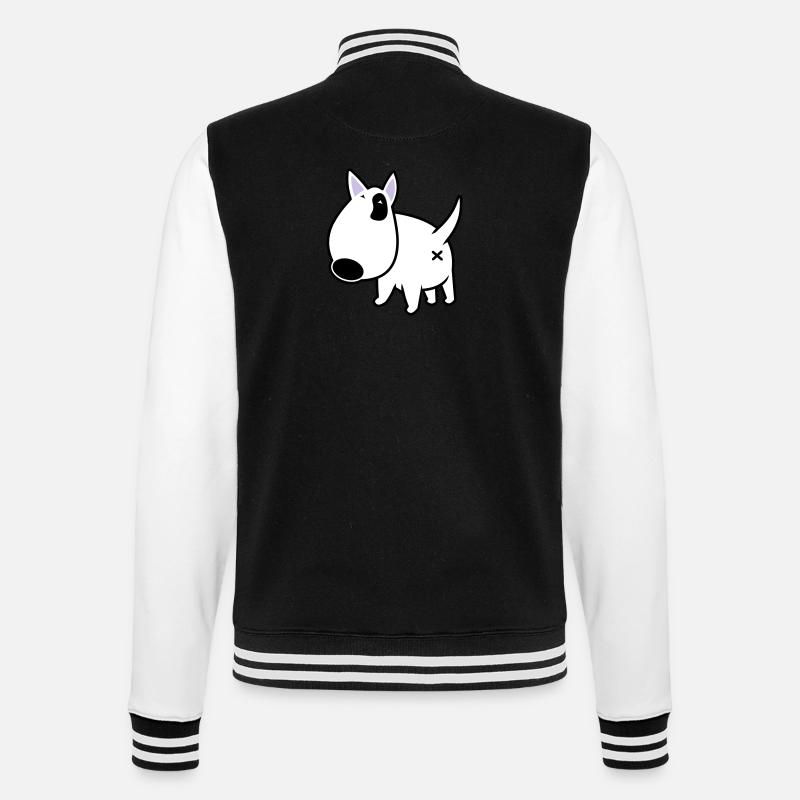 bully_illu_backside_3c - College Sweat Jacket - black/white