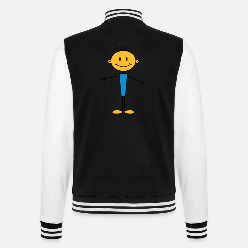 boy - College-Sweatjacke - Schwarz/Weiß