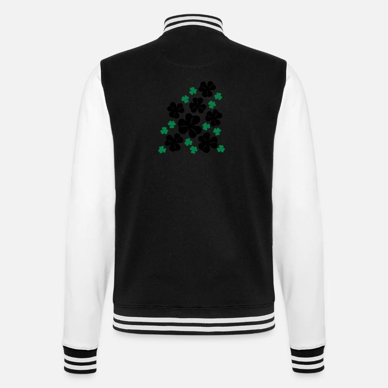Trèfles - Veste Teddy - noir/blanc