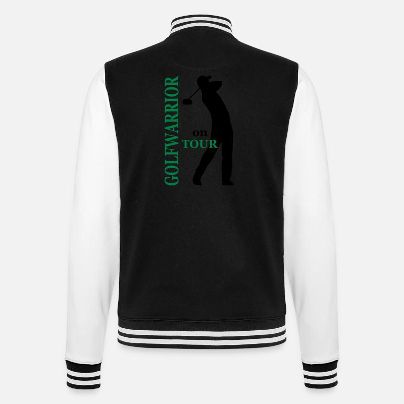 Golf - College-Sweatjacke - Schwarz/Weiß