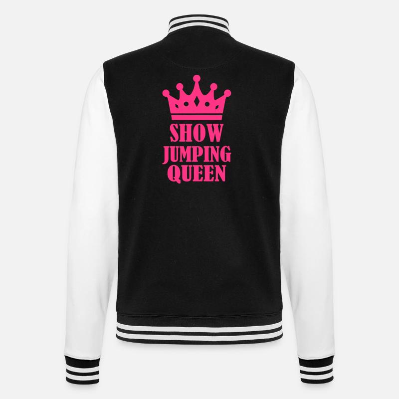 Show Jumping Queen - College Sweat Jacket - black/white