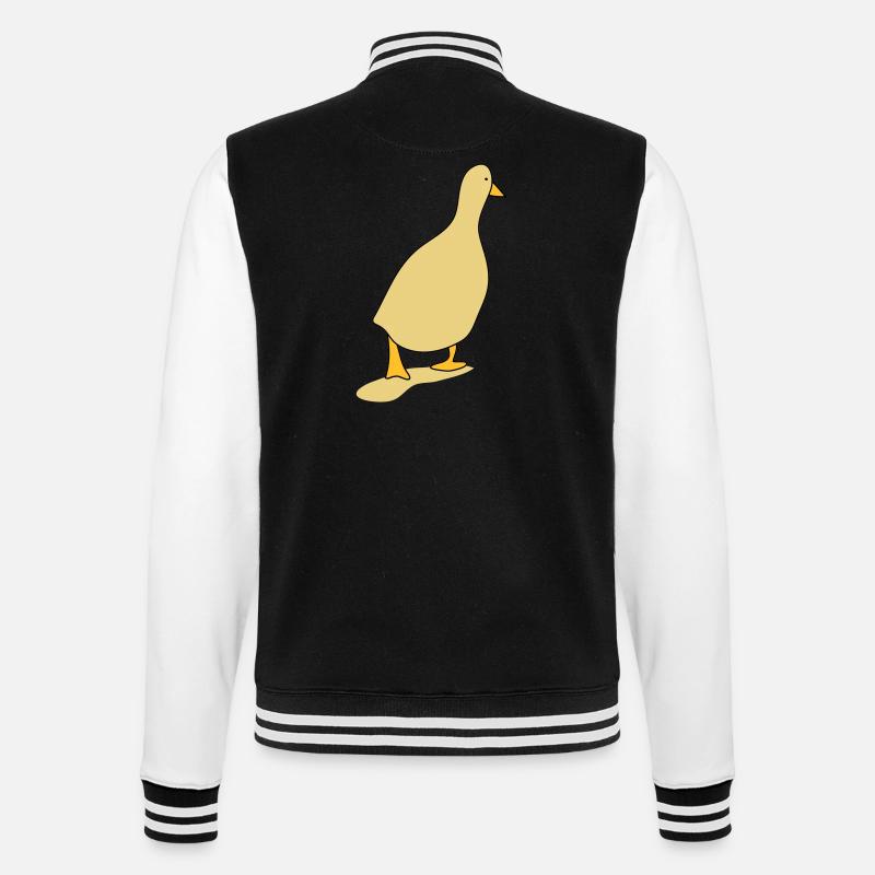 Entenvogel 3 - College-Sweatjacke - Schwarz/Weiß