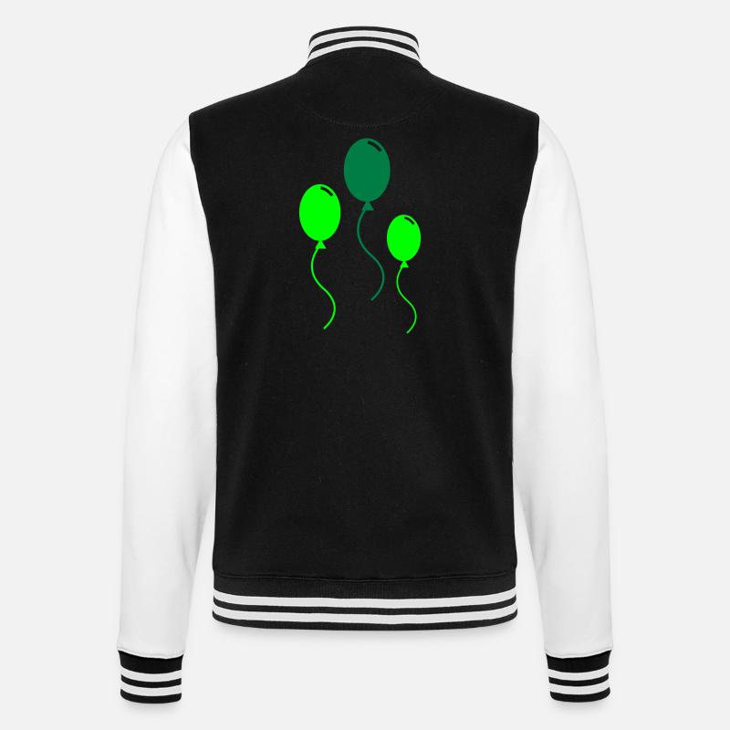 BALLOONS - College Sweat Jacket - black/white