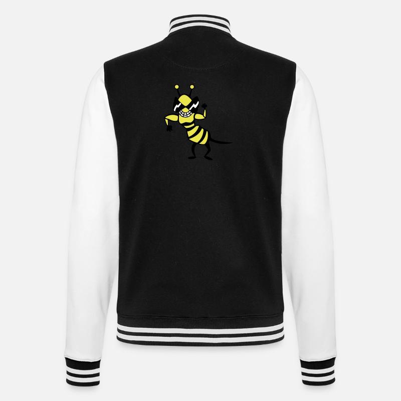 Wasp - Bee - Veste Teddy - noir/blanc