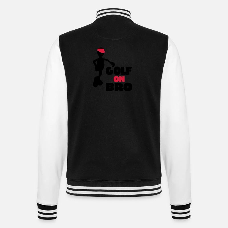 golf - College-Sweatjacke - Schwarz/Weiß