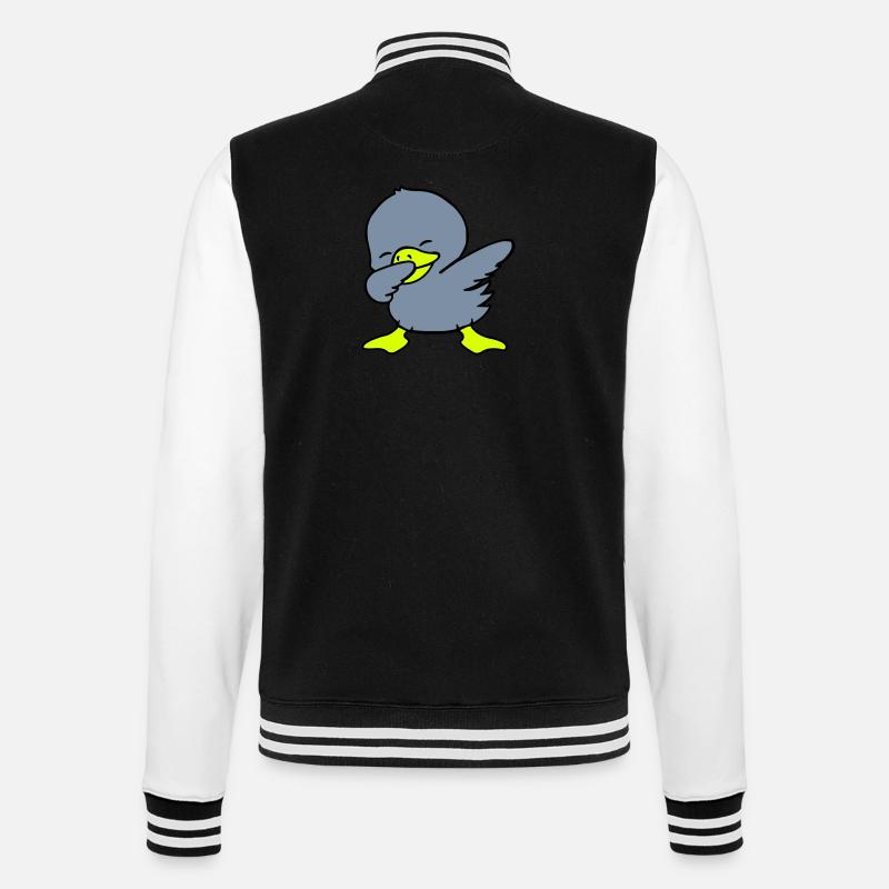 duck dabbing - College-Sweatjacke - Schwarz/Weiß