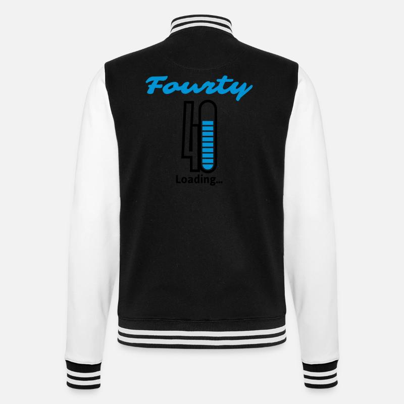 Fourty Loading ... - College Sweat Jacket - black/white