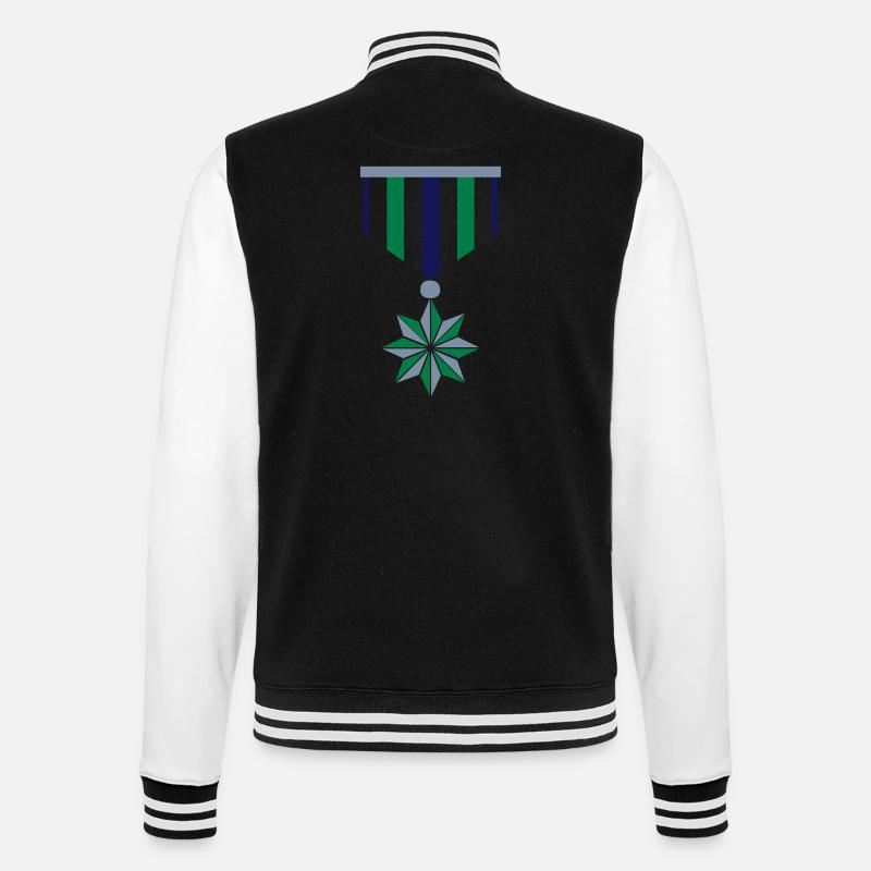 orden / medal (3c) - College-Sweatjacke - Schwarz/Weiß