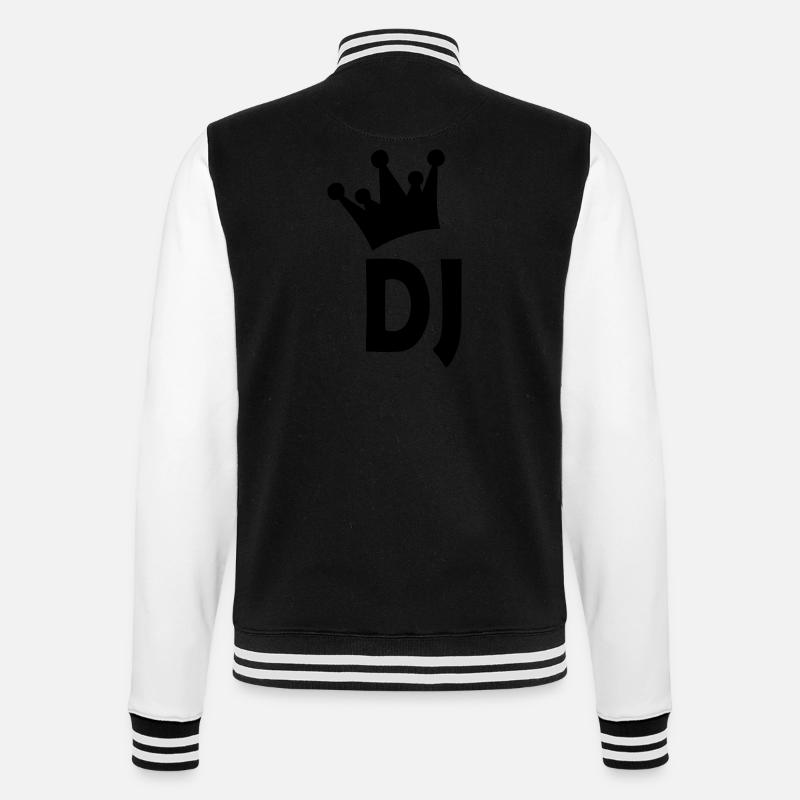 dj - College Sweat Jacket - black/white