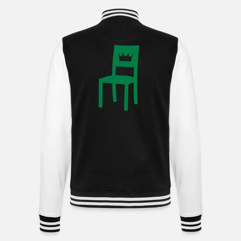Königsstuhl - College-Sweatjacke - Schwarz/Weiß