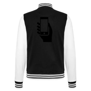 mobil_phone_01 - Veste Teddy - noir/blanc - Dos - Marisol (170cm)