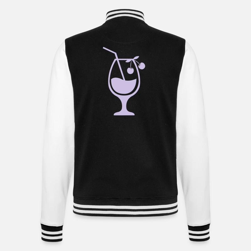 Cocktail 01 - College Sweat Jacket - black/white