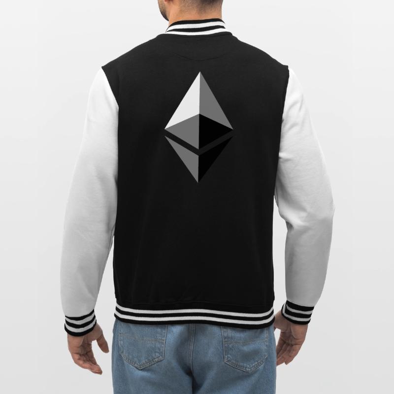 etherium ether ETH College-Sweatjacke