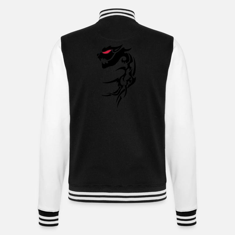 panthère - Veste Teddy - noir/blanc