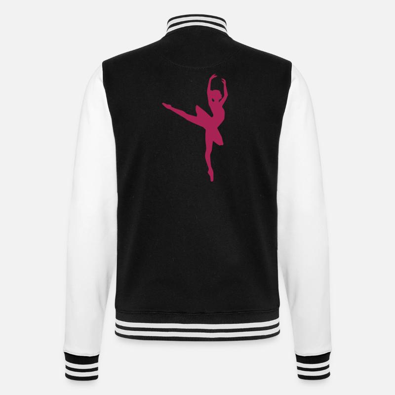 Ballett - College-Sweatjacke - Schwarz/Weiß