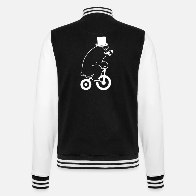 Ours blanc - Veste Teddy - noir/blanc