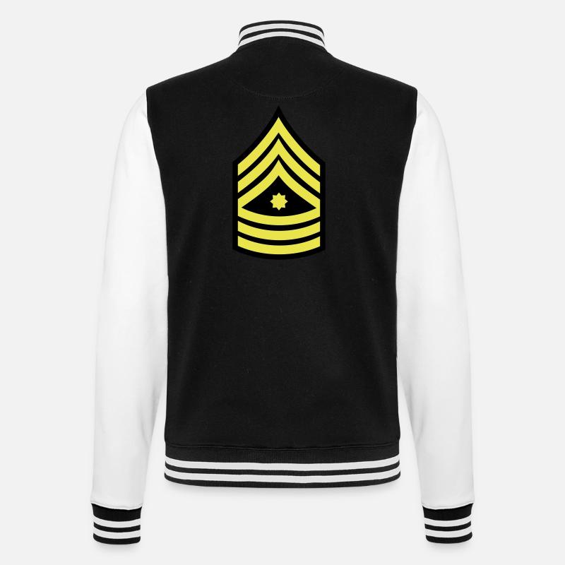 sergeant_1_f2 - College-Sweatjacke - Schwarz/Weiß